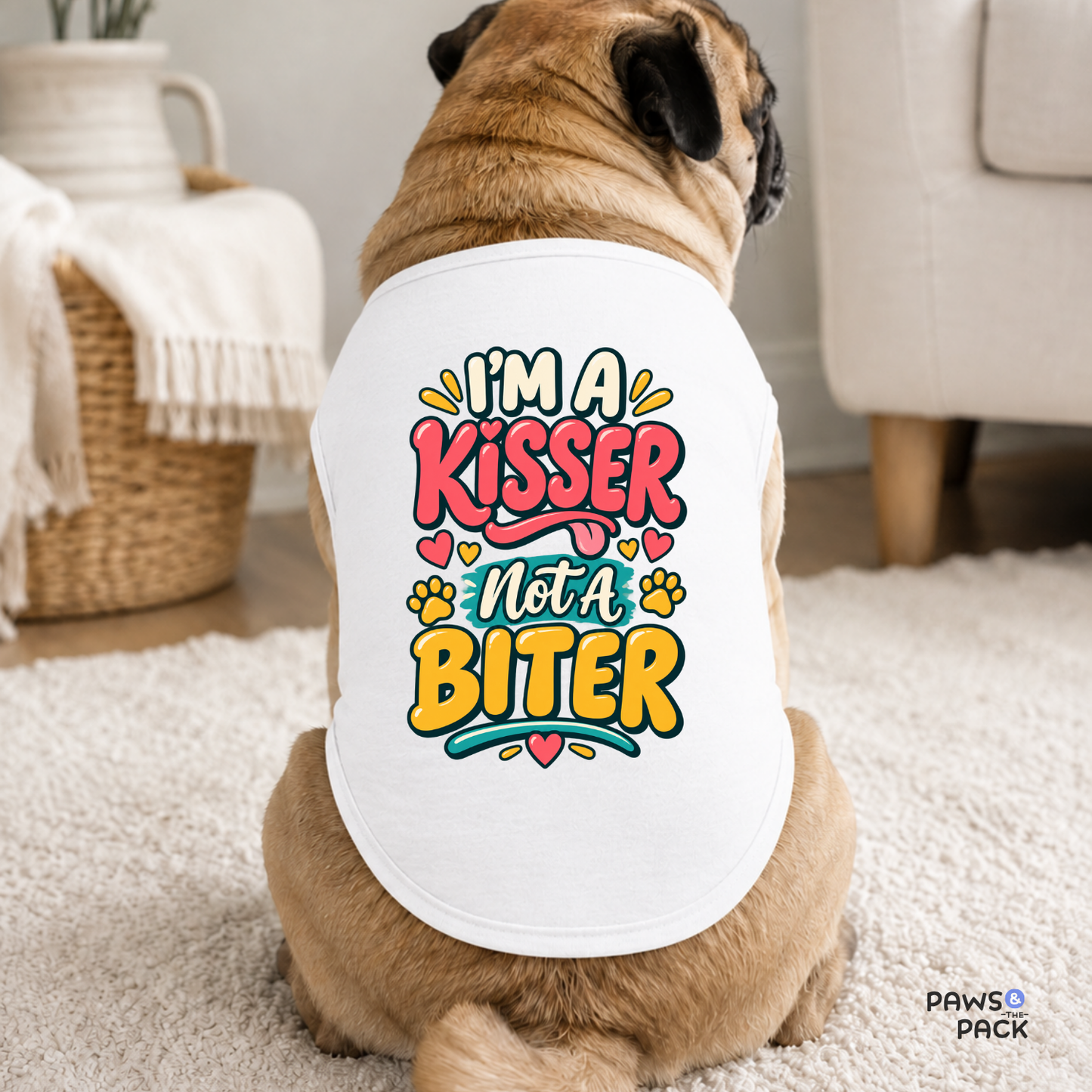 Kisser not a Biter Pet Tank Top