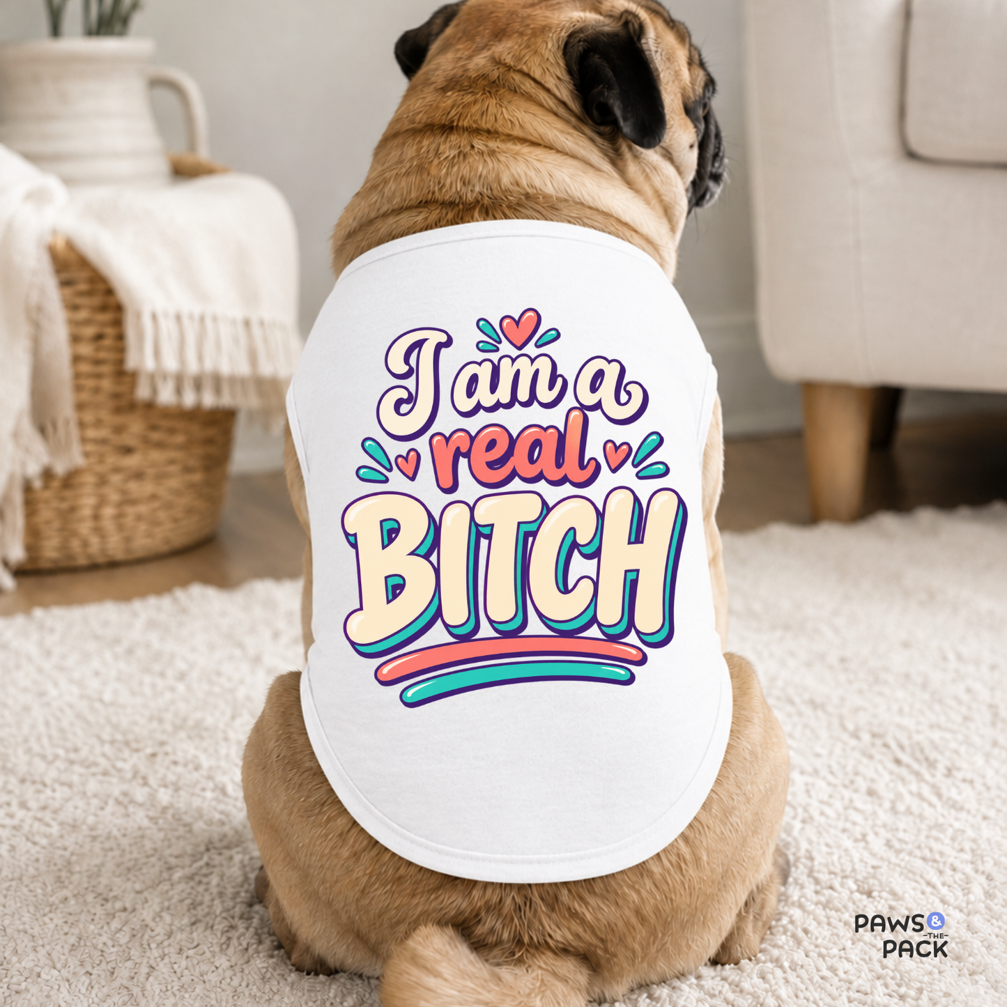 I am a Real Bitch Pet Tank Top