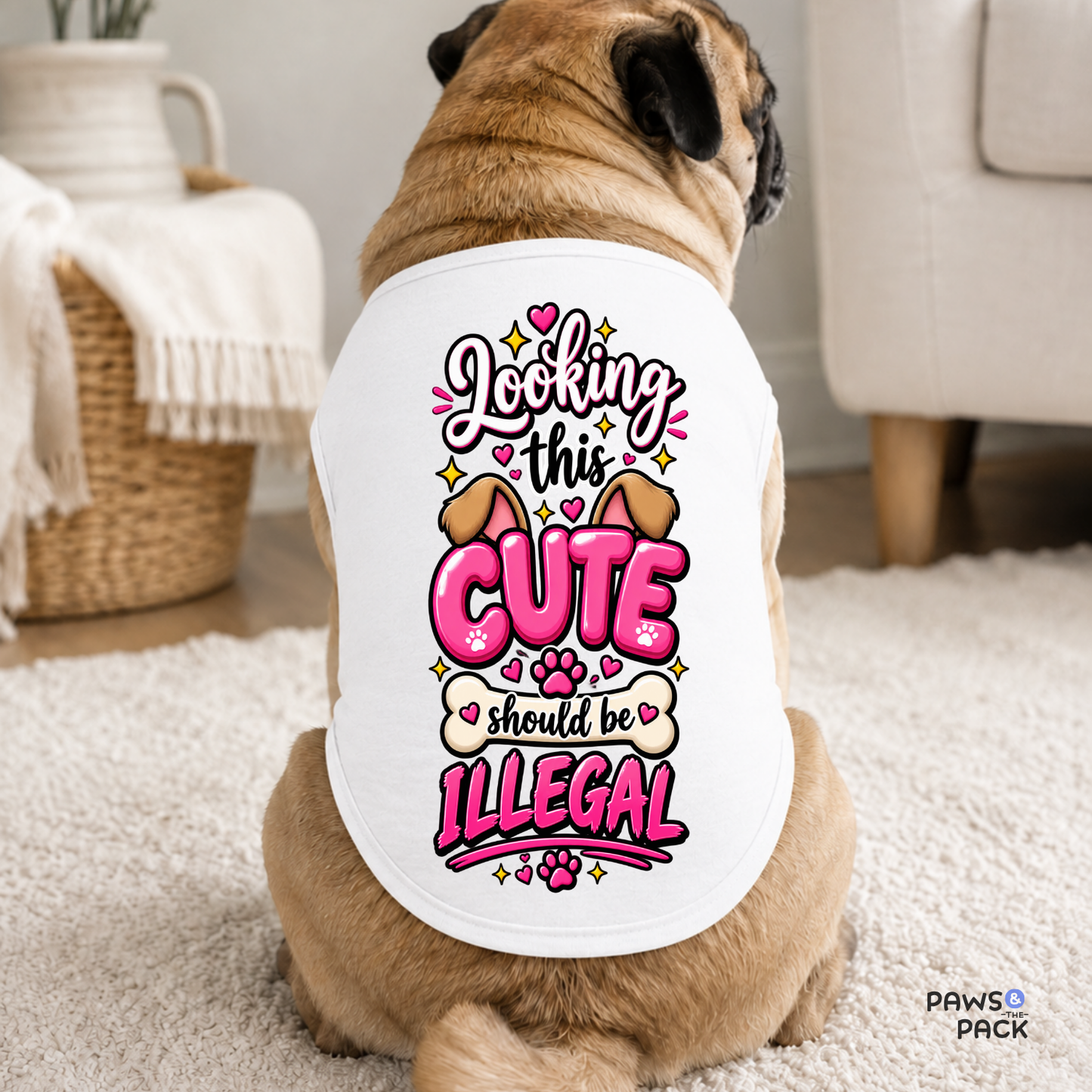 Looking Cute Illegal Pet Tank Top