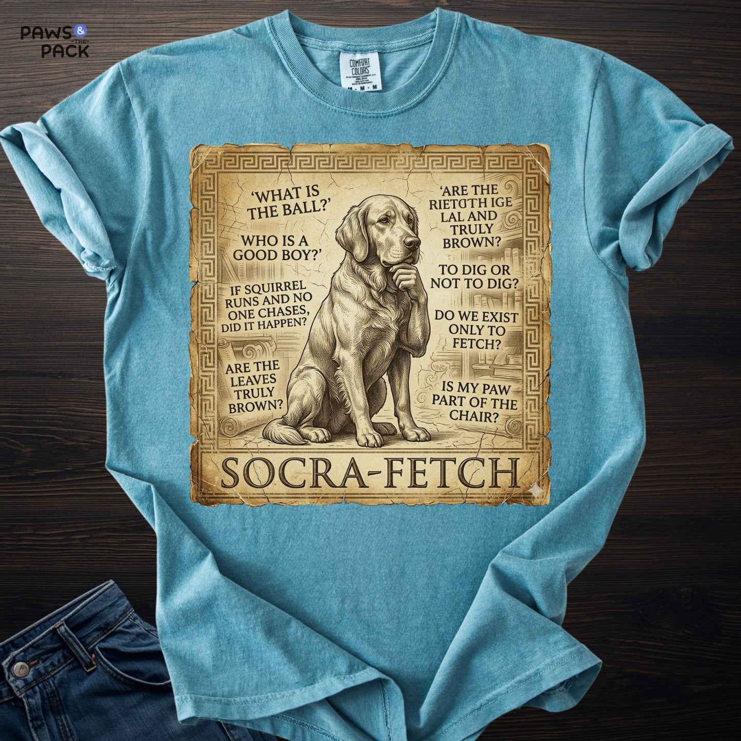 Dog Socrafetch T-shirt