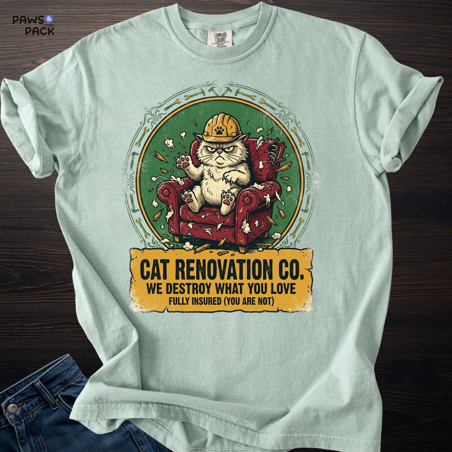 Cat Renovation T-shirt