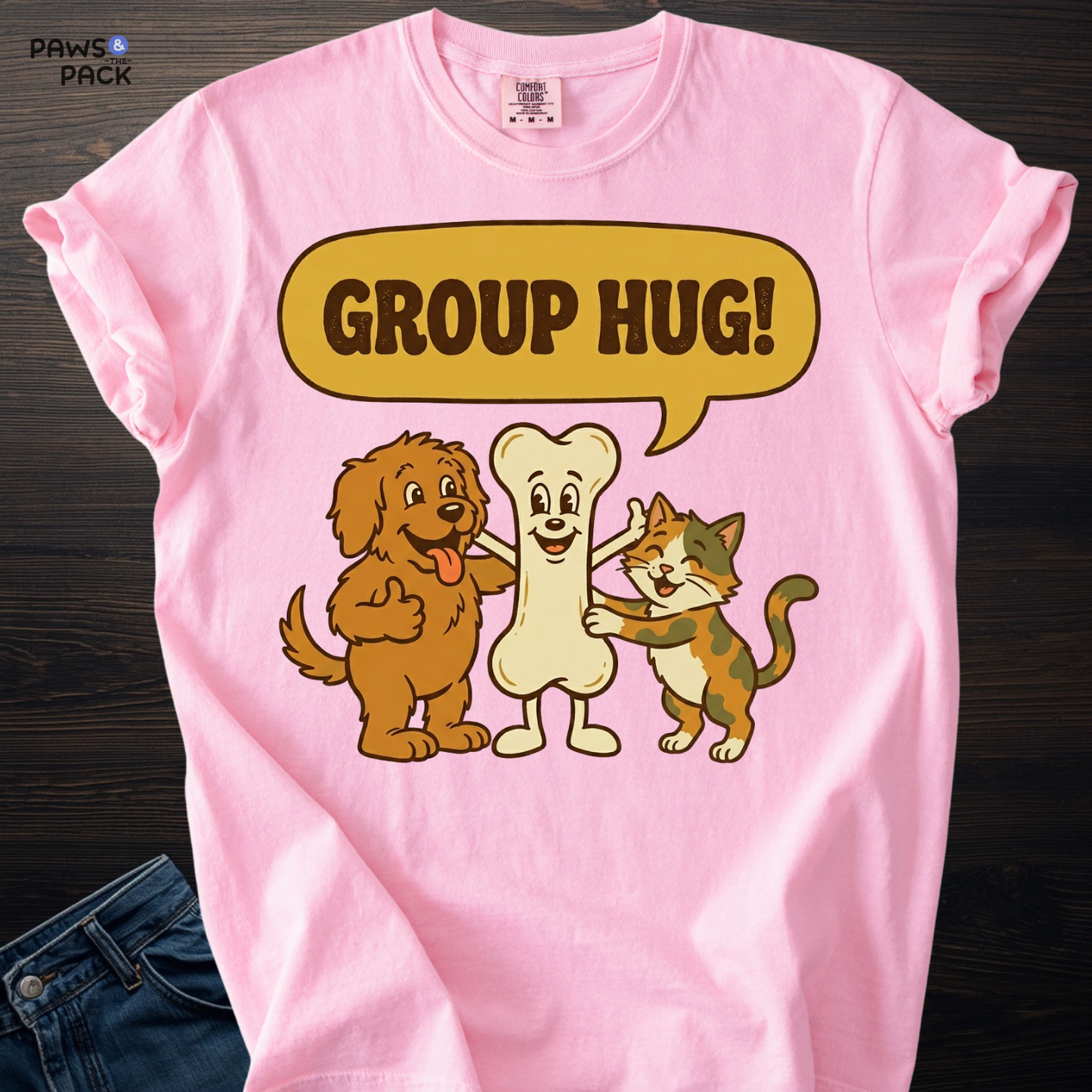 Pet Group Hug T-shirt