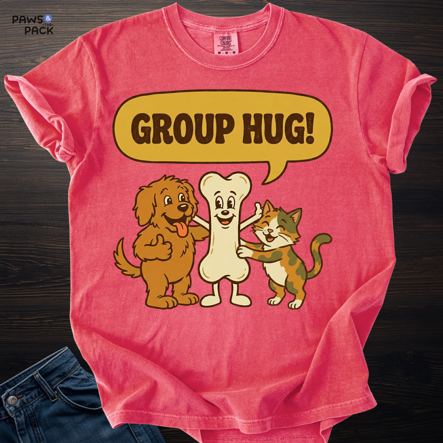 Pet Group Hug T-shirt