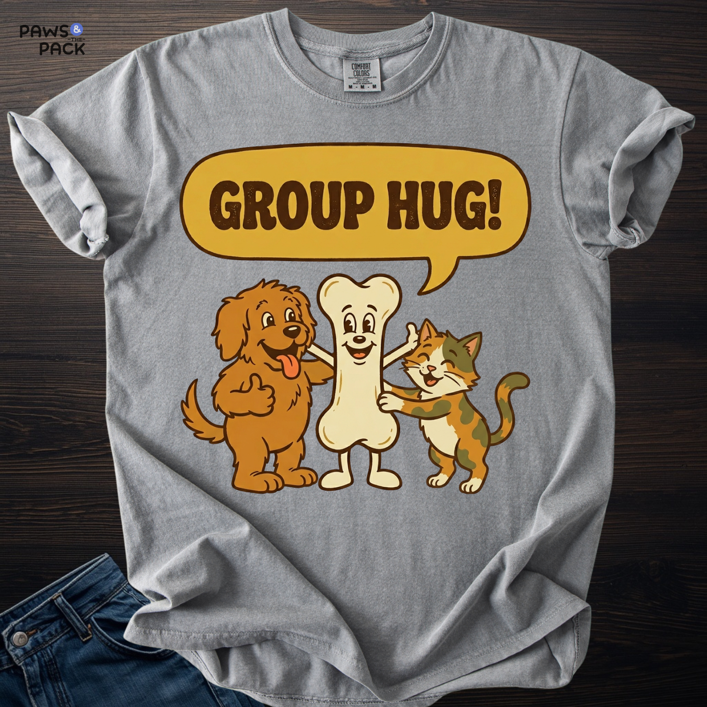 Pet Group Hug T-shirt