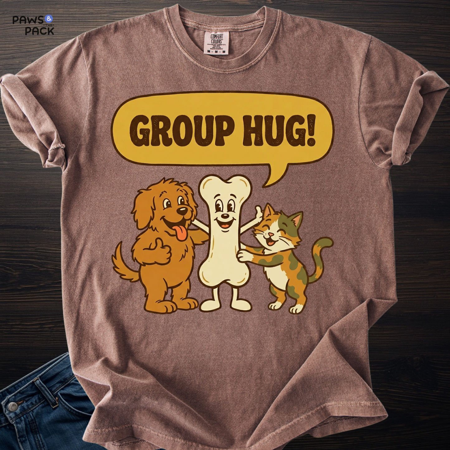 Pet Group Hug T-shirt