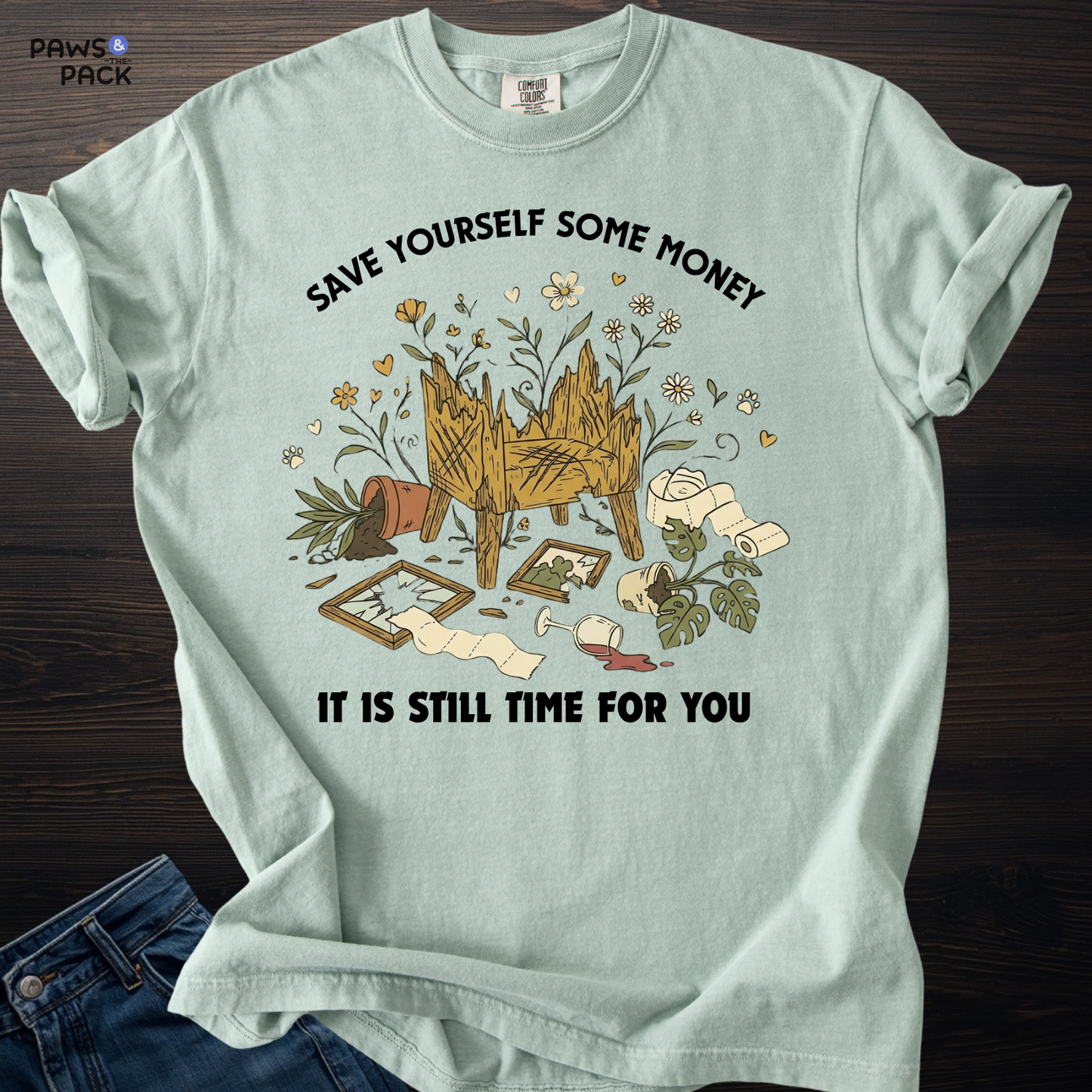 Cat Save Yourself T-shirt