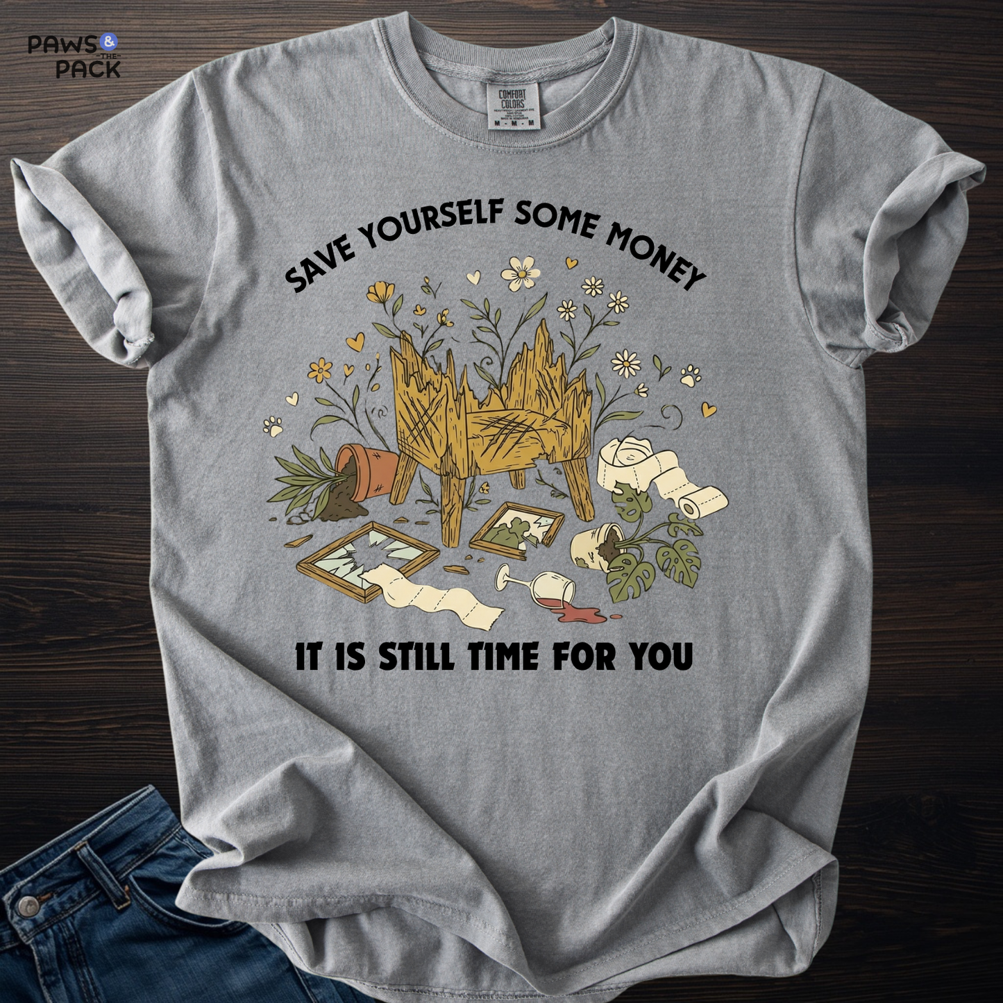 Cat Save Yourself T-shirt