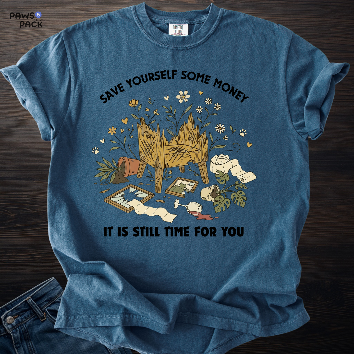 Cat Save Yourself T-shirt
