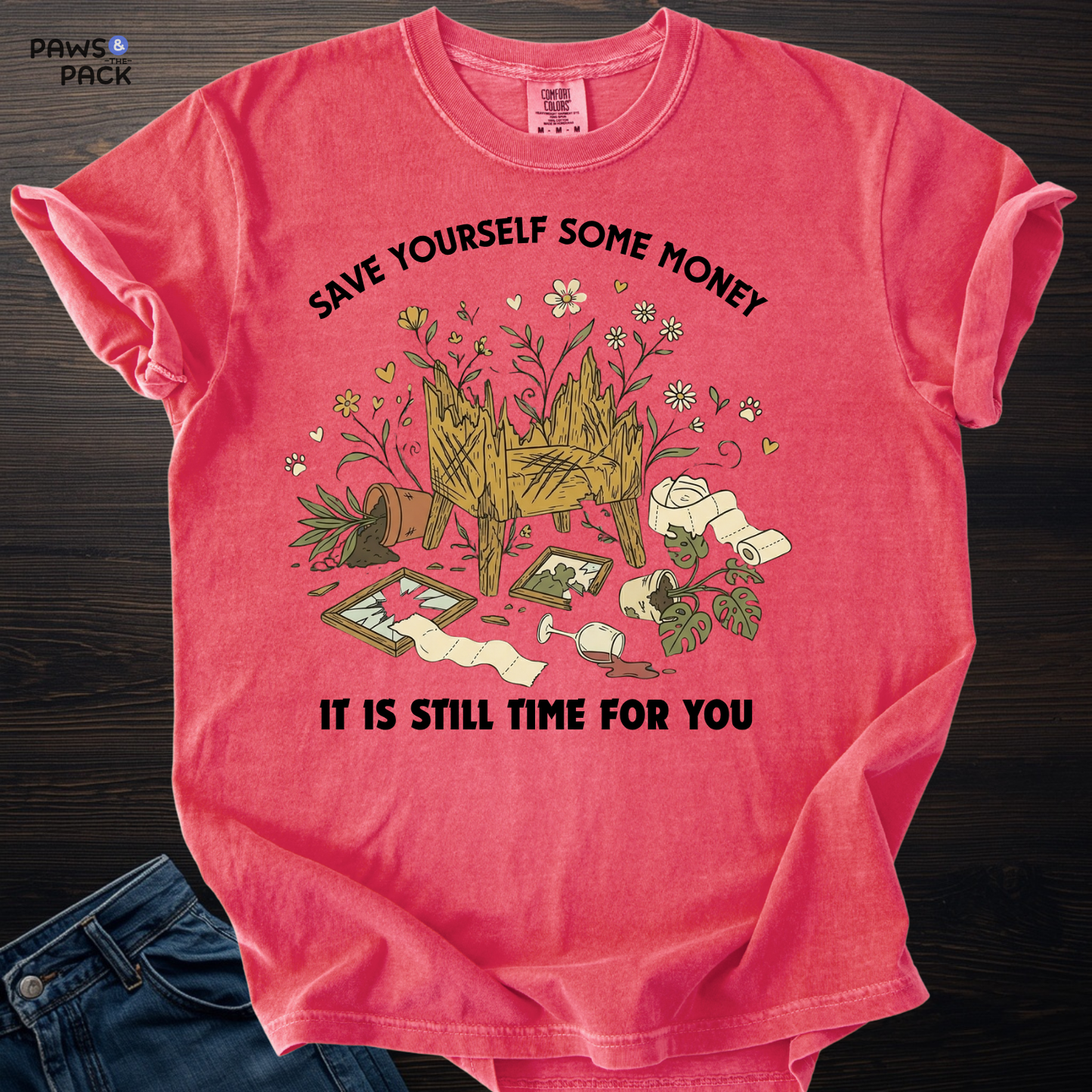 Cat Save Yourself T-shirt