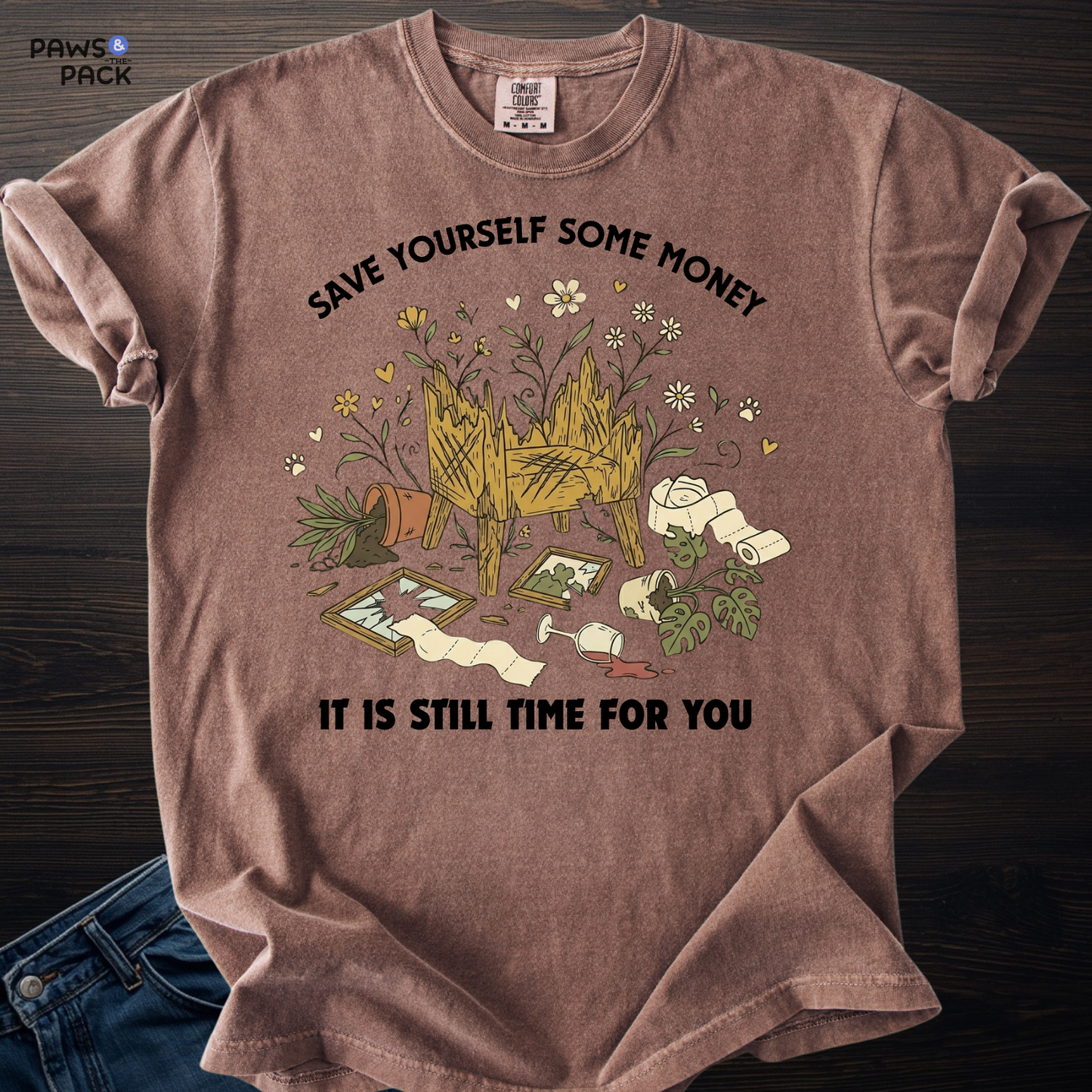 Cat Save Yourself T-shirt