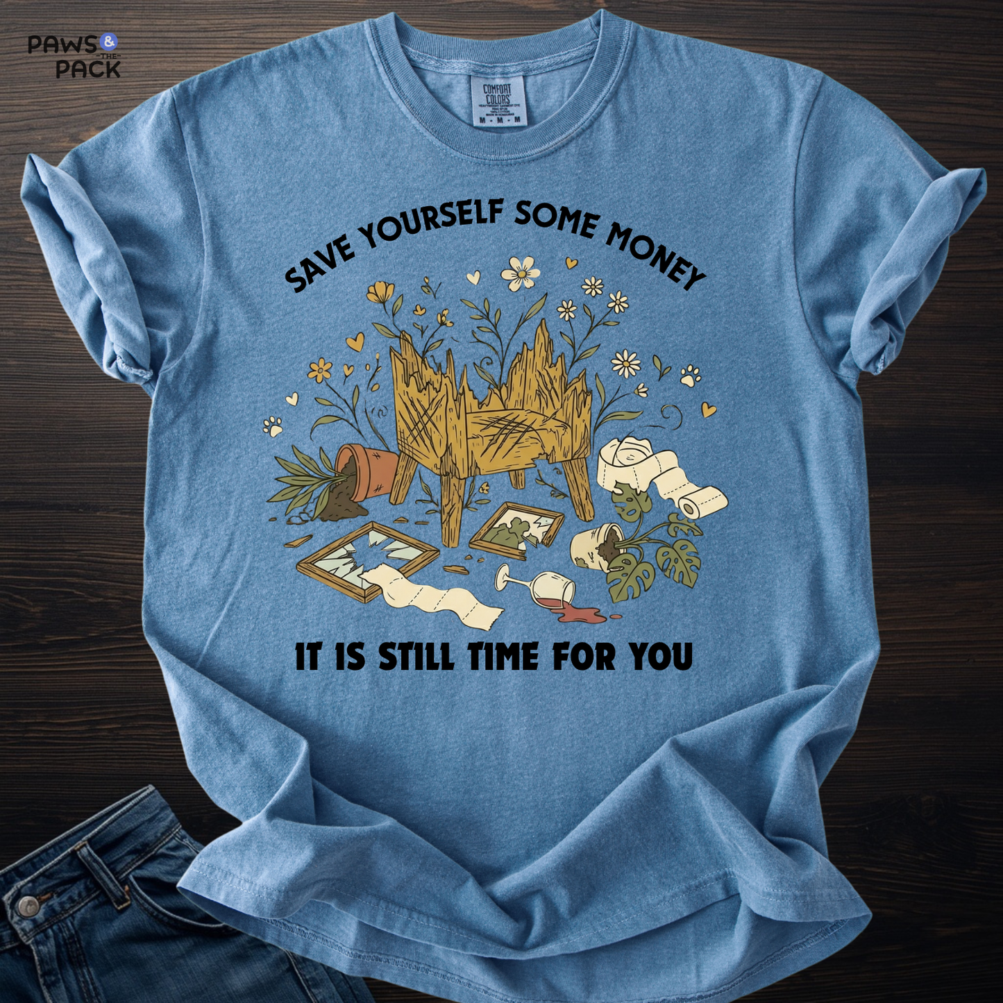 Cat Save Yourself T-shirt