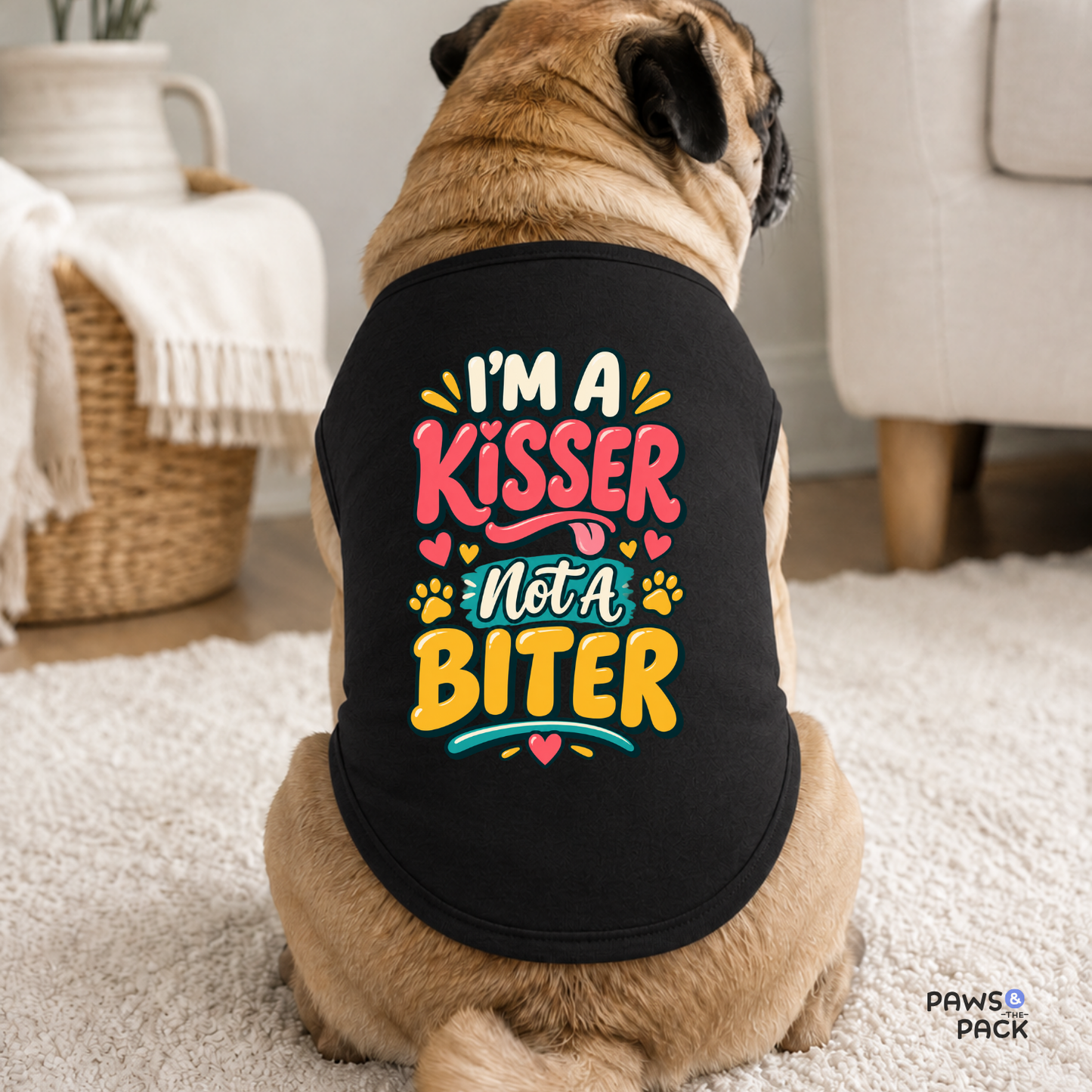 Kisser not a Biter Pet Tank Top