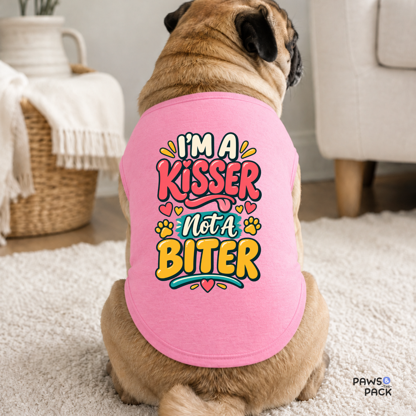Kisser not a Biter Pet Tank Top
