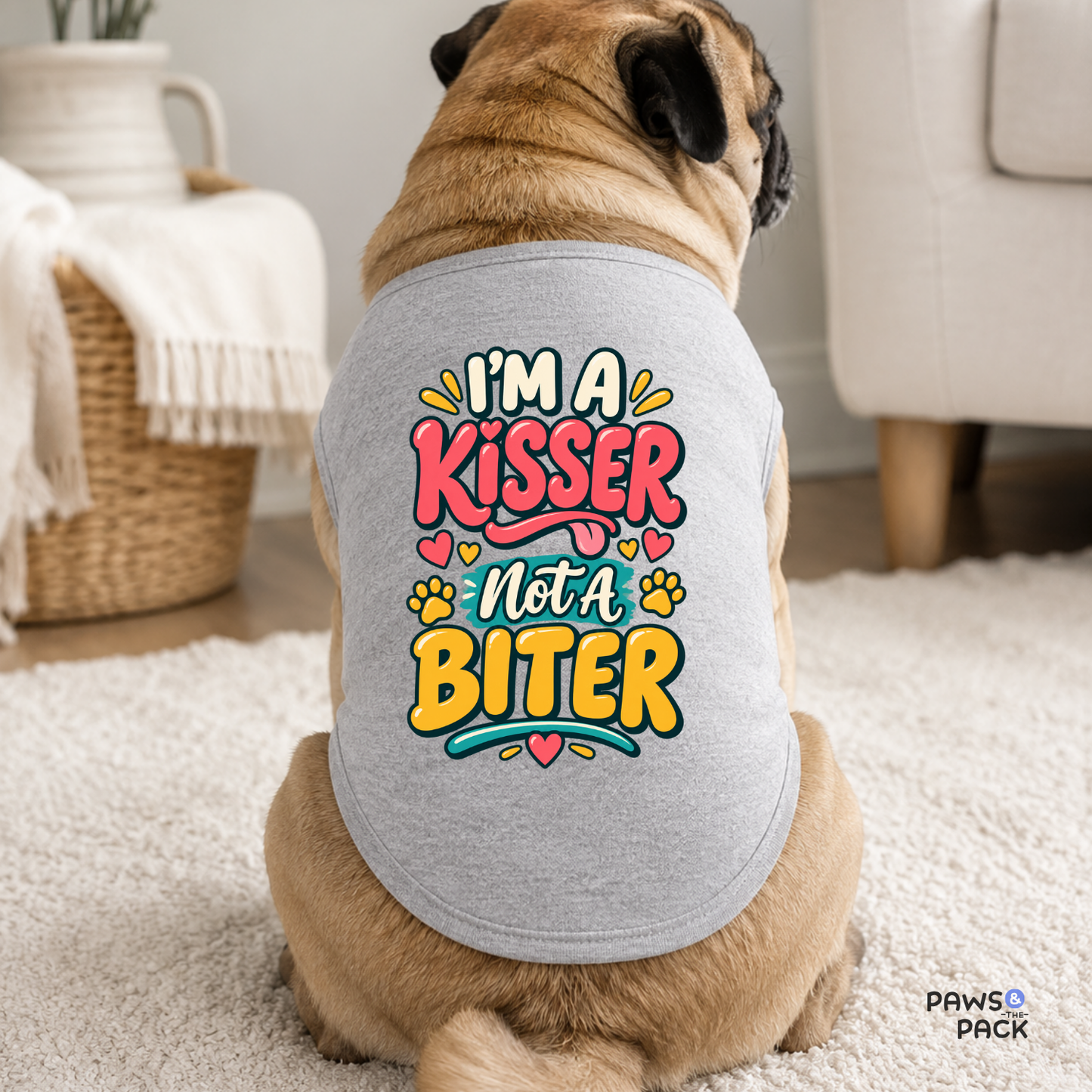 Kisser not a Biter Pet Tank Top