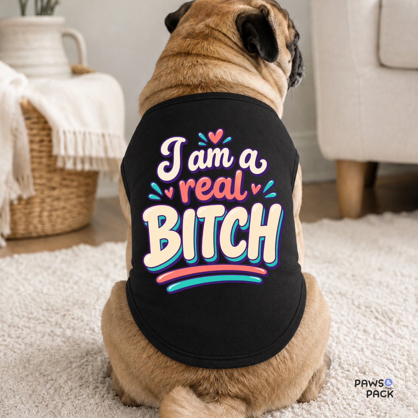 I am a Real Bitch Pet Tank Top