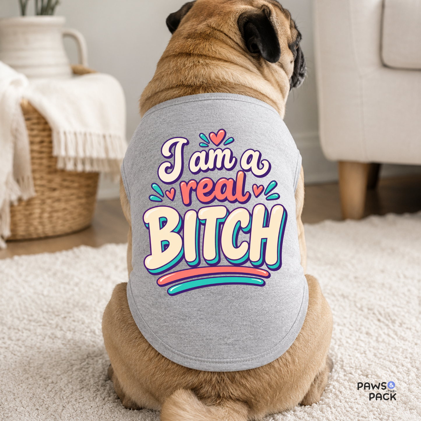 I am a Real Bitch Pet Tank Top