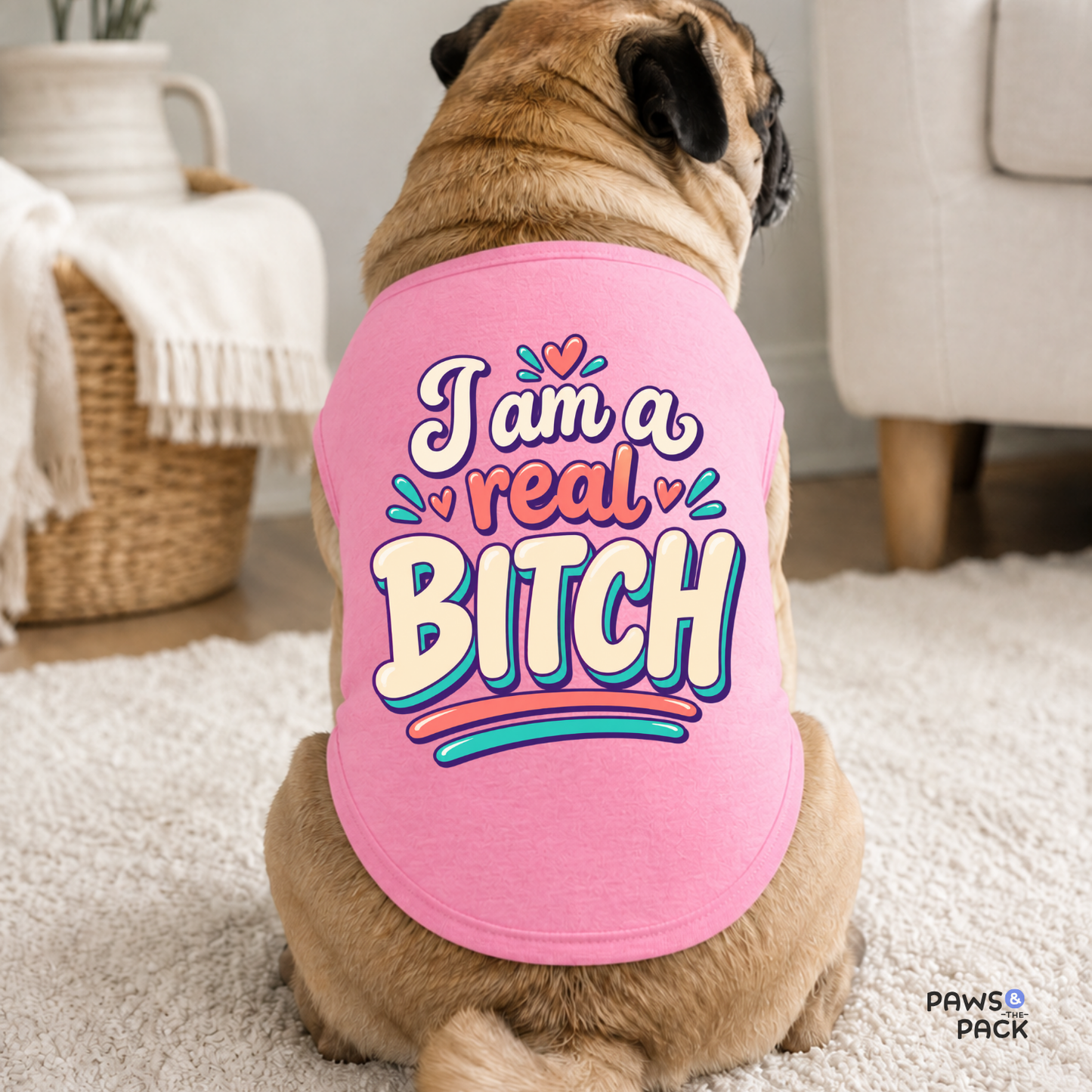 I am a Real Bitch Pet Tank Top