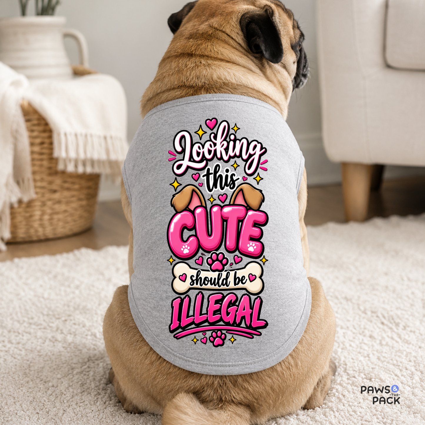 Looking Cute Illegal Pet Tank Top
