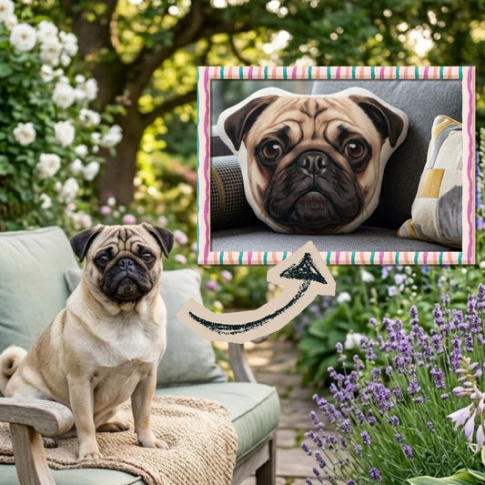 Custom Shaped Pet Portrait Pillows