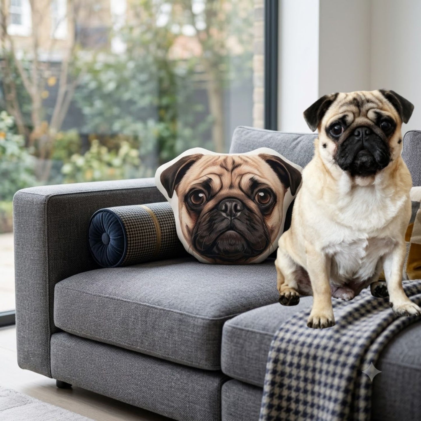 Custom Shaped Pet Portrait Pillows