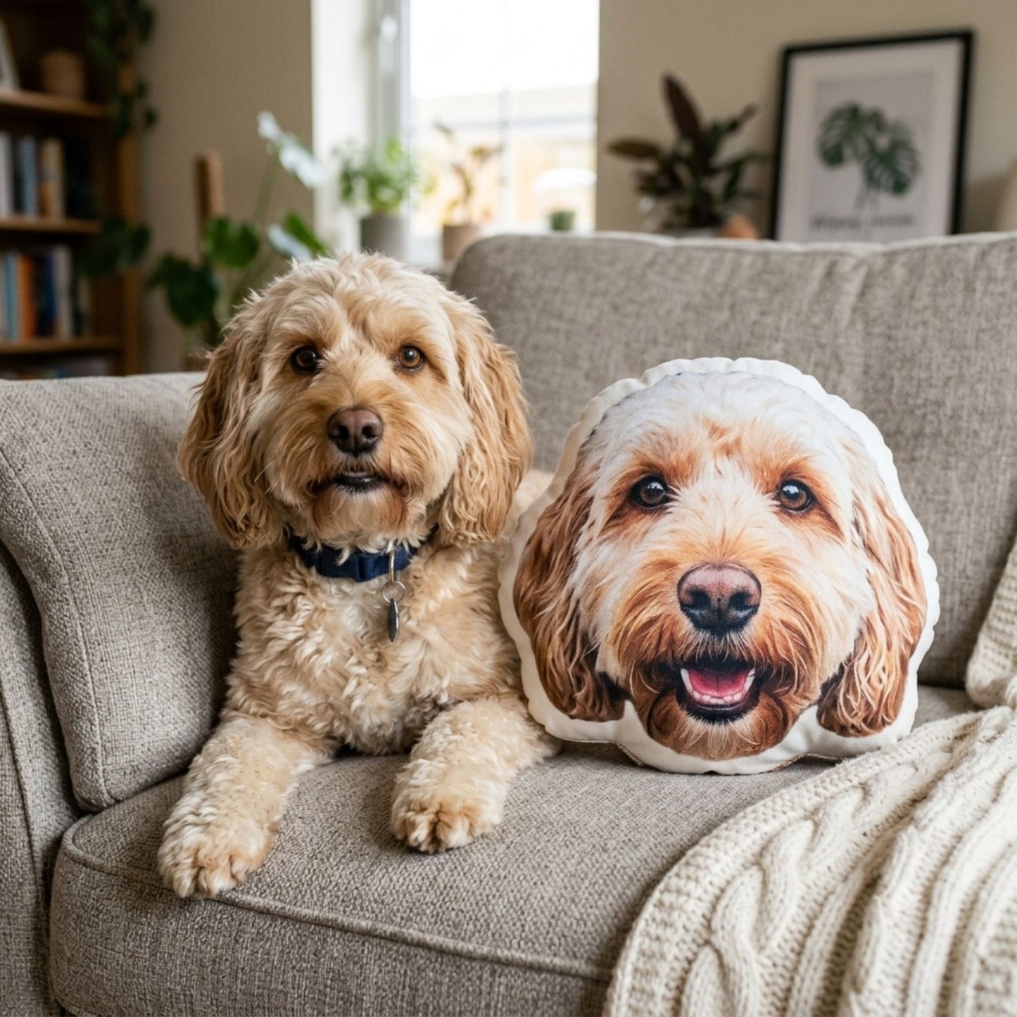 Custom Shaped Pet Portrait Pillows