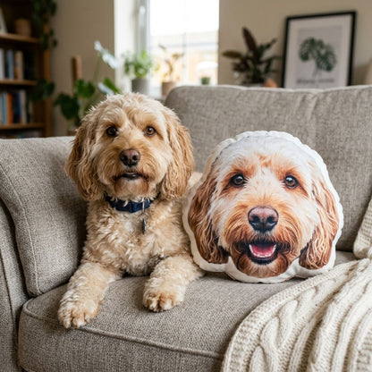 Custom Shaped Pet Portrait Pillows