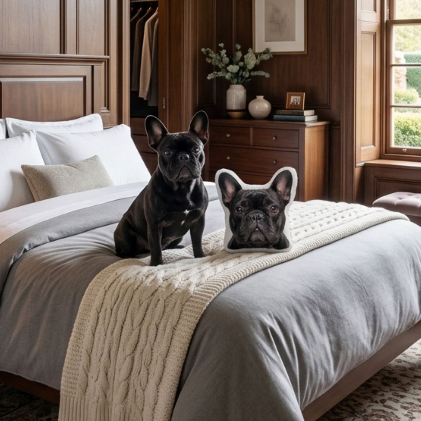 Custom Shaped Pet Portrait Pillows